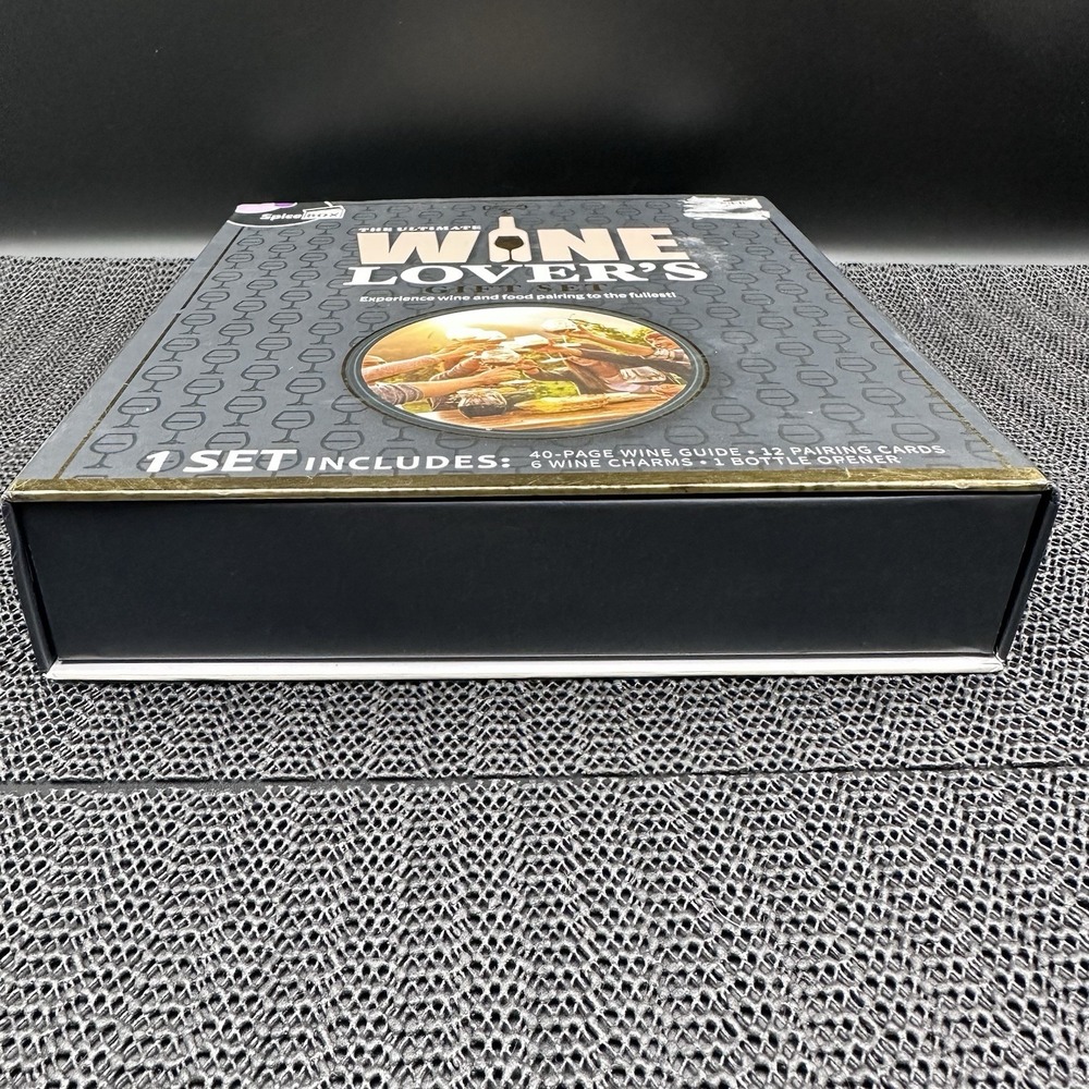 SpiceBox Ultimate Wine Lover's Gift Set Open Box Complete Wine Guide & Charms. - Picture 3 of 9